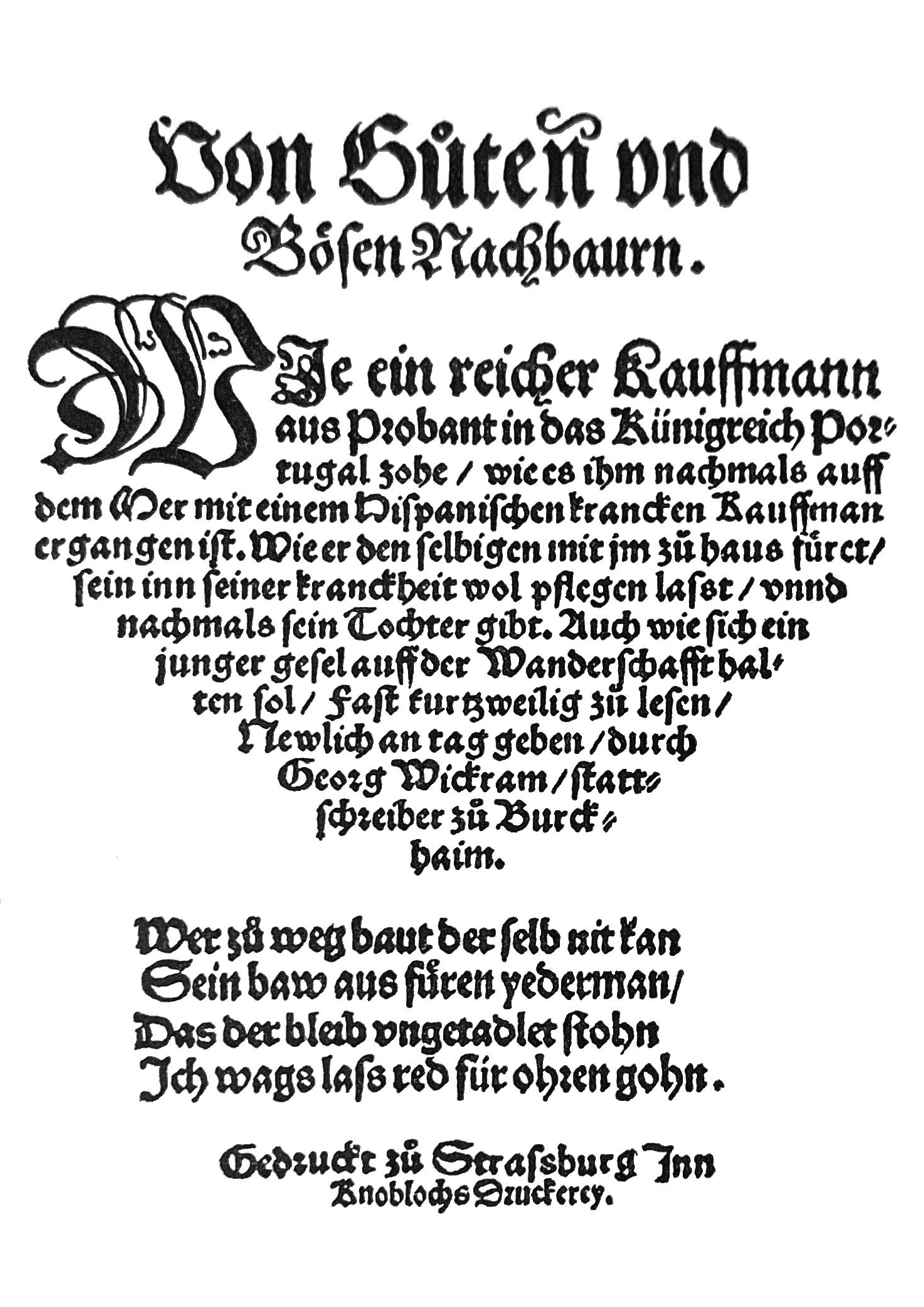 Von Guten und Bösen Nachbaurn Titel Seite